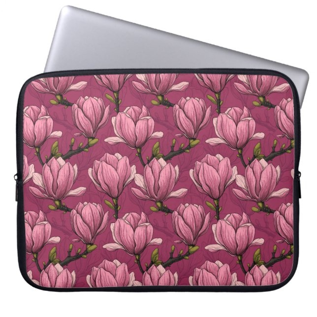 Magnoliaträdgård Laptop Fodral (Framsidan)