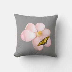 Magnoliautskrift, Värdeaffischpapper (Semi-Gloss) Kudde