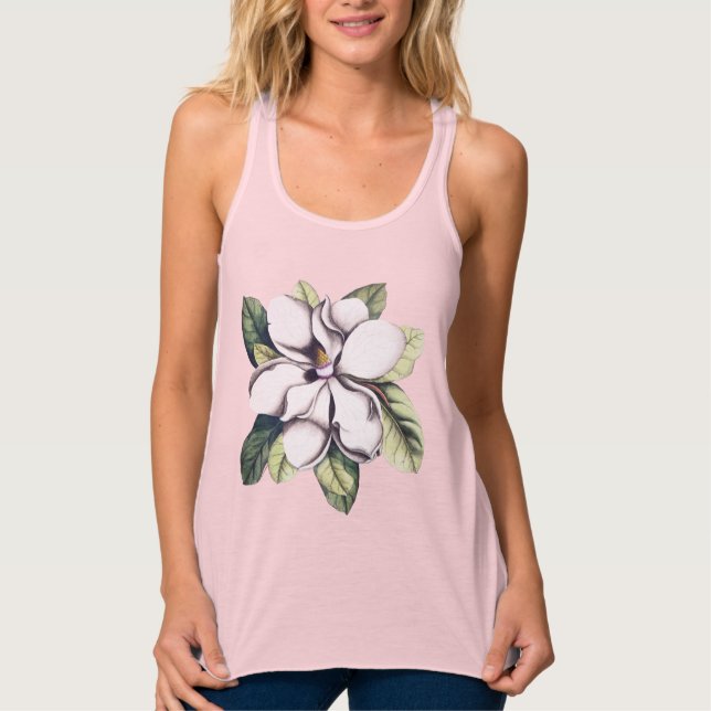 Magnoliefläder Linne Med Racerback (Framsida)
