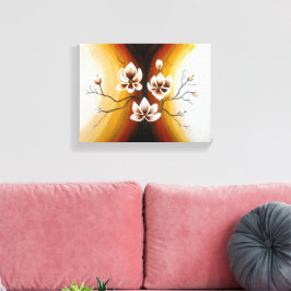 Magnolien, Acryl - Canvastryck