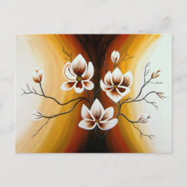 Magnolien, Acryl - Helg Vykort