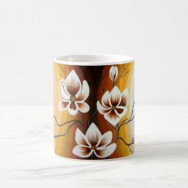 Magnolien, Acryl -  Kaffemugg