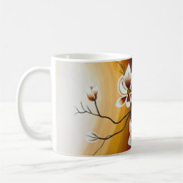 Magnolien, Acryl -  Kaffemugg