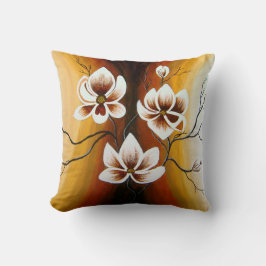 Magnolien, Acryl - Kudde