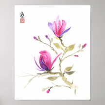 Magnolior i vårens ljus