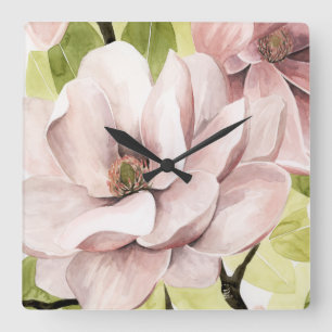 Magnoliska blommor Fyrkantig Klocka