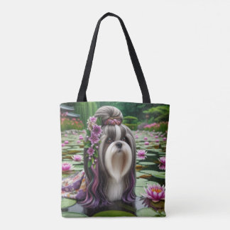 Magnum bland Vatten Lilies Canvas Tote Bag Tygkasse