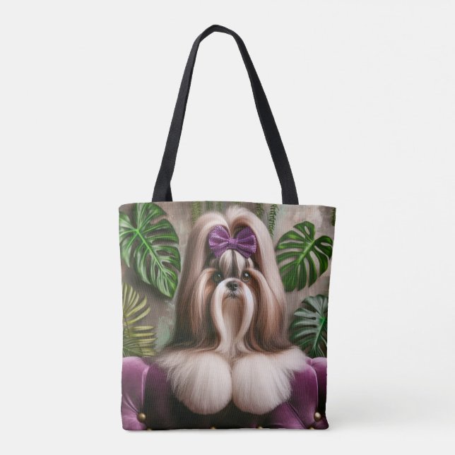 Magnum Maximus Luxe Tropical Canvas Tote Tygkasse (Baksida)