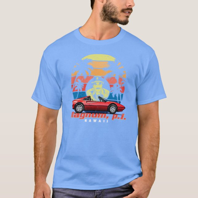Magnum PI Retro T Shirt (Framsida)