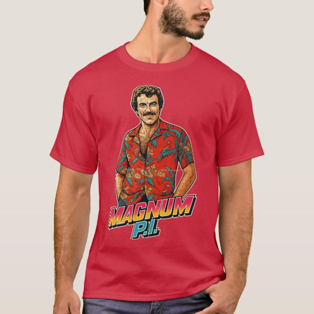 Magnum PI vänner T Shirt (Framsida)