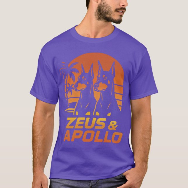 Magnum PI Zeus och Apollo retro T Shirt (Framsida)