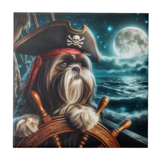 Magnum Shih Tzu Pirat Tile Kakelplatta