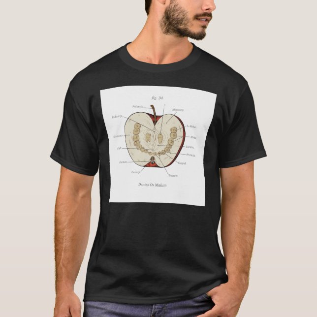 Magnus Archives - Anatomy Class - Teeth Apple  T Shirt (Framsida)