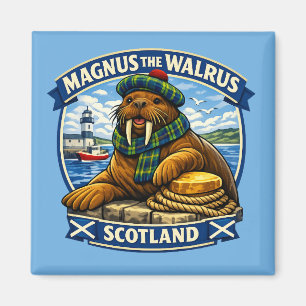 Magnus den skotskt kärlekvalrossen kustnära Skottl Magnet