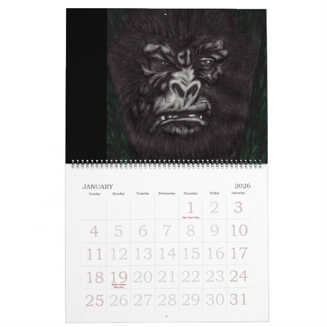 Magnus konst kalender (Jan 2026)