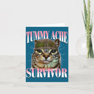 Magontvårare Katt Meme Roligt Talesätt Katter Djur Kort