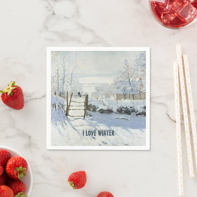 Magpie av Claude Monet Pappersservett (Insitu)