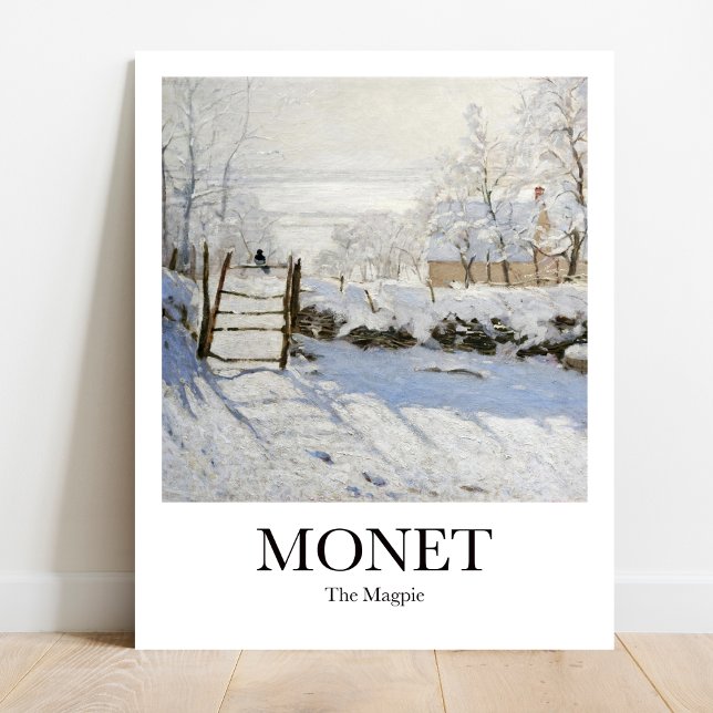 Magpie av Claude Monet Poster (
Monet's "The Magpie" poster: Bird art lovers! Own a piece of Impressionism history.)