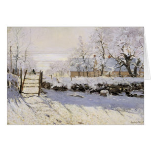 Magpie by Monet Hälsningskort