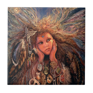Magpie Fairy 6x6 Ceramic Tile Kakelplatta