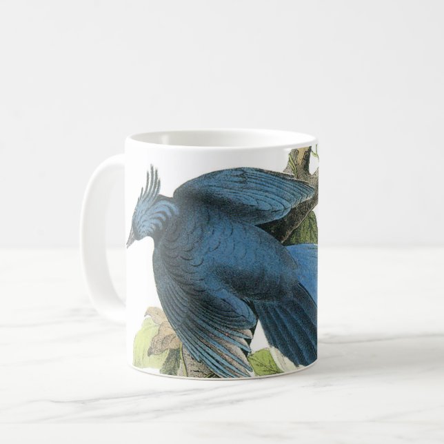 Magpie Jay by Audubon Kaffemugg (Framsida vänster)