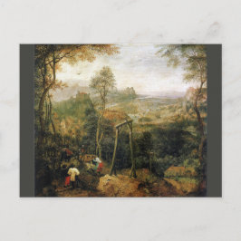 Magpie på Gallow av Pieter Bruegel Vykort