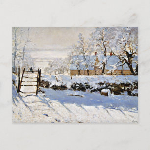 Magpie, populär målning av Claude Monet Vykort
