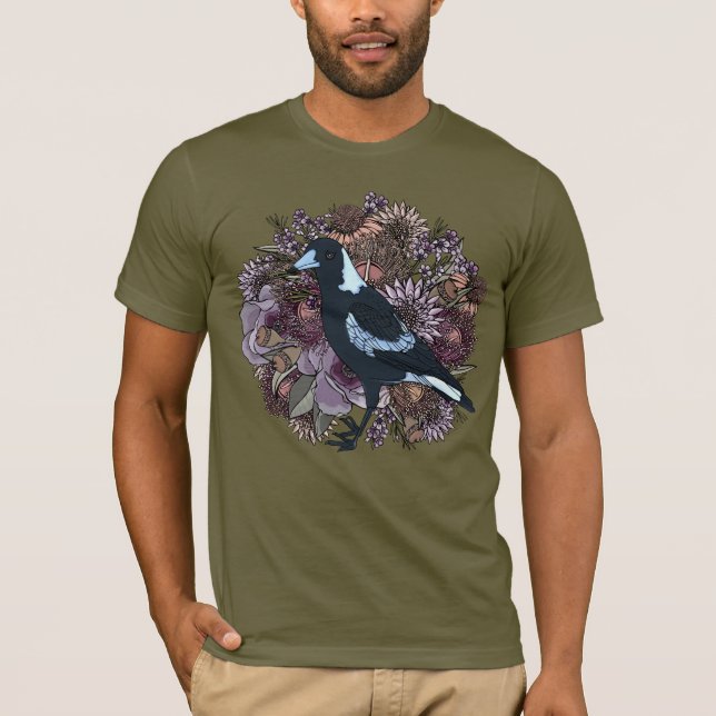 Magpie WildblomGarden T Shirt (Framsida)