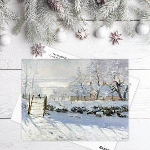 Magpie Winter liggande Claude Monet Vykort