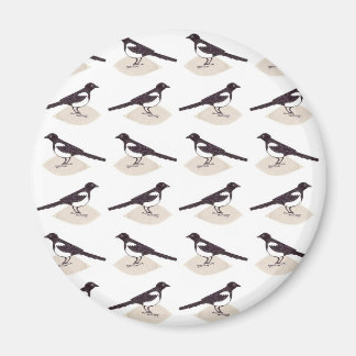 Magpies mönster - magnet