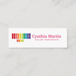 Magra beställnings- domstolreportervisitkortar mini visitkort