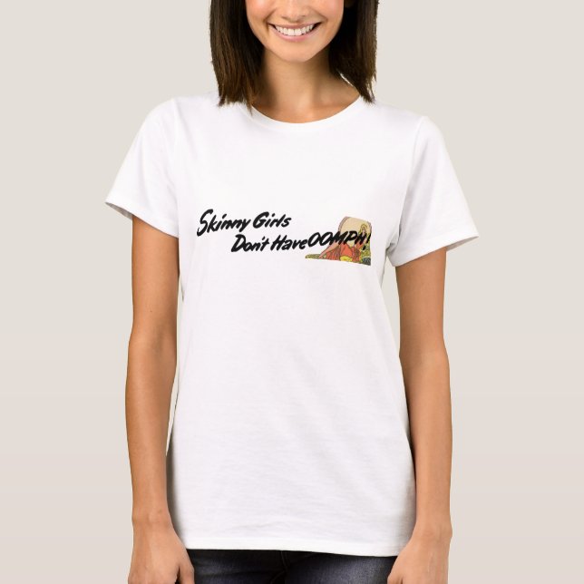 Magra flickor t-shirt (Framsida)