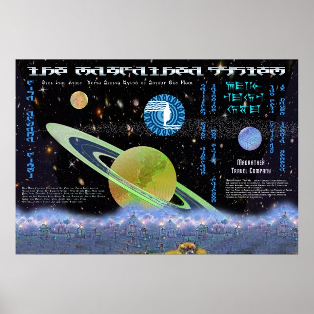 Magrathea Interplanetic Travel Company Poster (Framsidan)