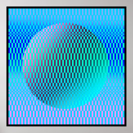 Magrathea OpArt-Poster Poster