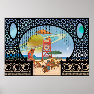 Magrathea Stigning från Utopia Cytheria Bungalows Poster