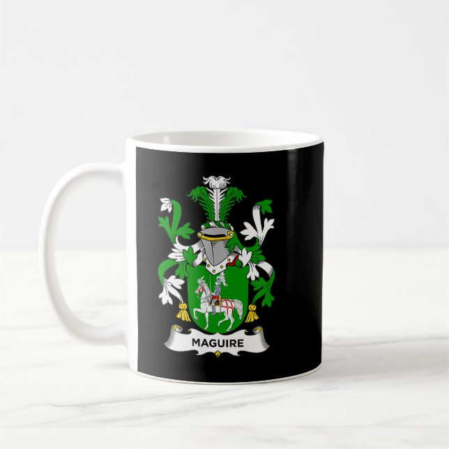 Maguire Jackar Arm Family Crest Kaffemugg (Vänster)