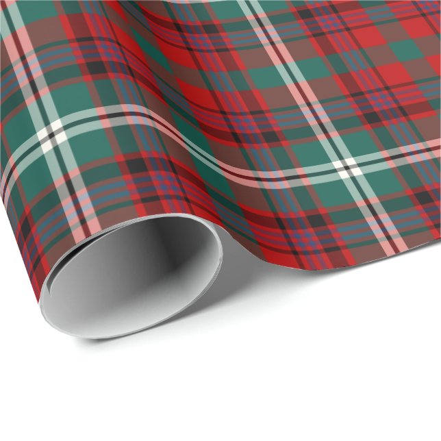 Maguire Klan Tartan Irish Plade Mönster Presentpapper (Rullad Hörn)