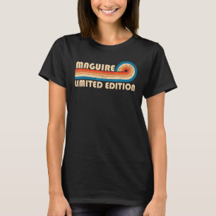 MAGUIRE Surname Retro Vintage 80s 90-årsjubileum R T Shirt