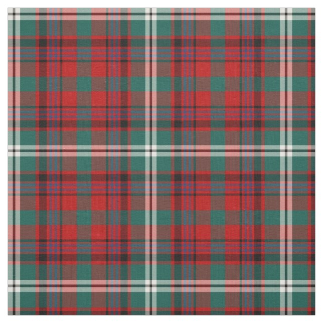 Maguire Tartan Mönster Red Irish Play Tyg (Provkarta)