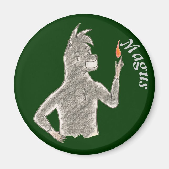 Magus (med namn) magnet (Framsidan)