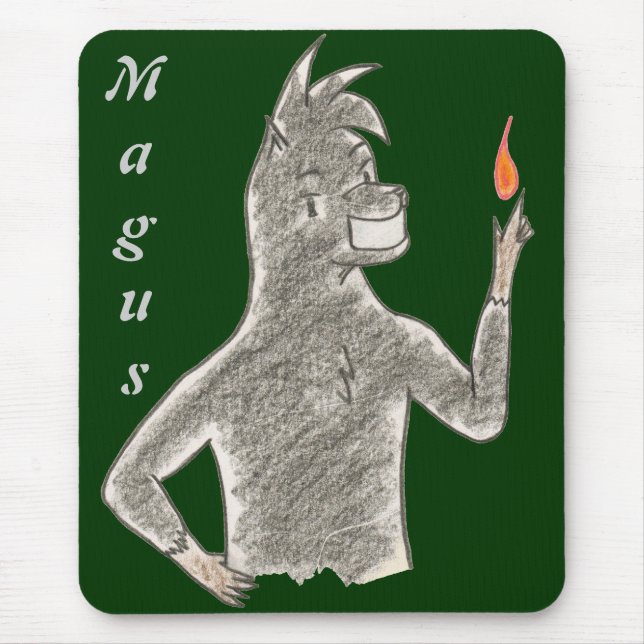 Magus (med namn) musmatta (Framsidan)