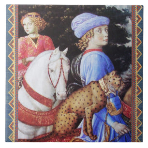 Magus Melchior,Horse Riders,Vild katt Kakelplatta