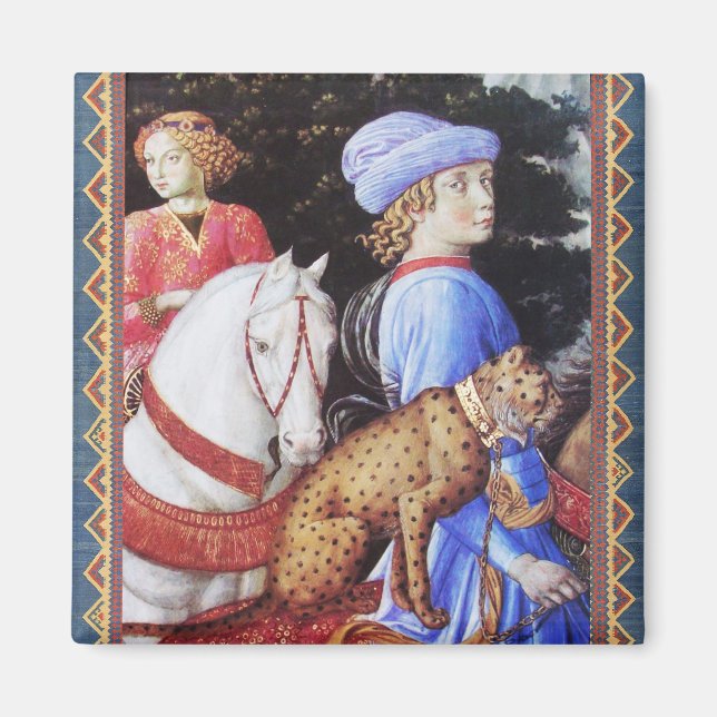 Magus Melchior,Horse Riders,Vild katt Magnet (Framsidan)