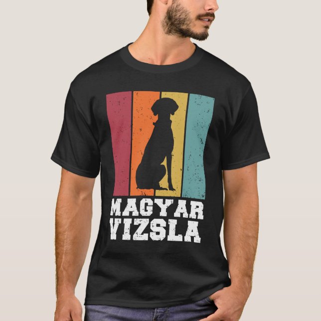 Magyar Vizsla Vintage T Shirt (Framsida)