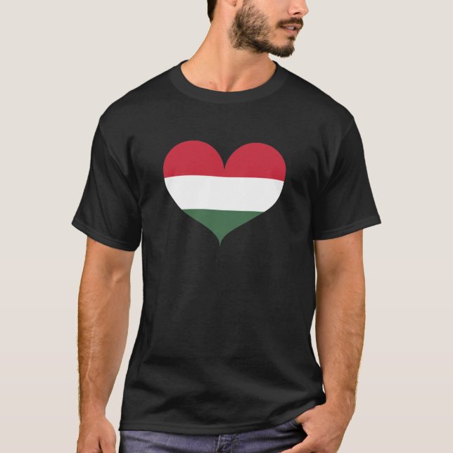 Magyarország - Ungerns Flagga T Shirt (Framsida)