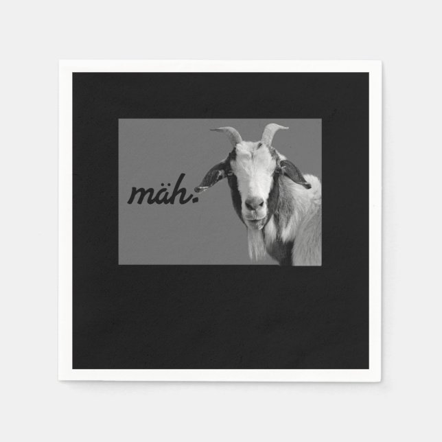 Mah Funny Goat Farm Animal Gift Pappersservett (Framsidan)