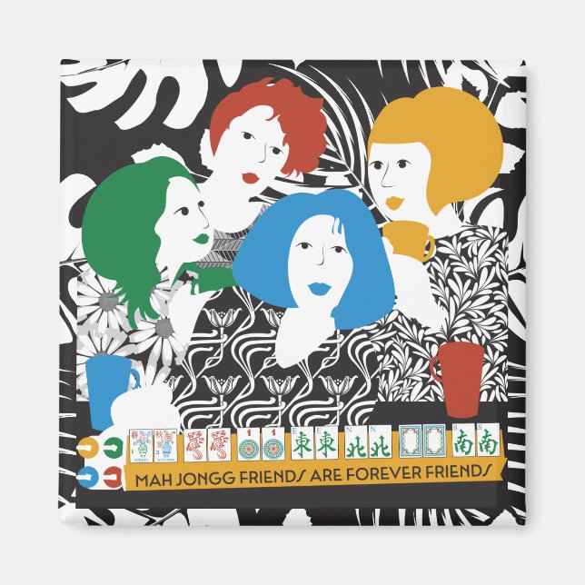 Mah Jong Friends Magnet (Framsidan)