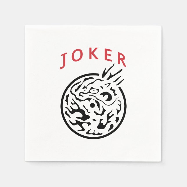 Mah Jong Joker Napkin Pappersservett (Framsidan)