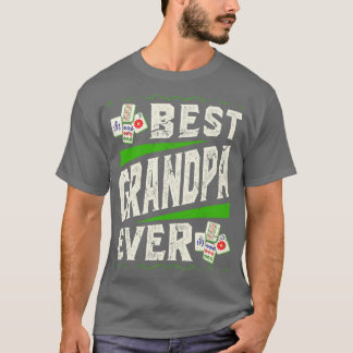 Mah Jong Player Best Grandpa Mahjong T Shirt