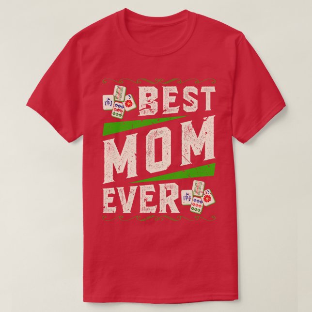 Mah Jong Player Best Mamma Mahjong T Shirt (Design framsida)